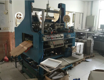 Friendly HMI Four Corner Pasting Machine On Line Feeding Cardboard Table