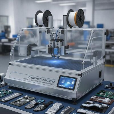 XY Glue Plotter CNC Gluer with Hot Melt And Cold Glue In One Operation Max.1.5 M / Sec. Speed and 24h Working Time